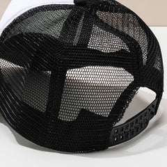 Outdoor Letter Printed Breathable Sports Peaked Cap for Fishing Cycling Hiking