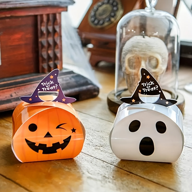 10pcs Halloween Candy Gift Boxes Trick Or Treat Holiday Gift Bags