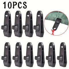 10PCS Awning Rope Clamps Tarpaulin Clip Tent Canopy Clip Buckle