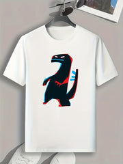 Dinosaur Print Men's Graphic T shirt Casual Comfy Tees