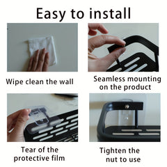 Space Aluminum Kitchen Storage Rack Wall Mounted Drain Rack