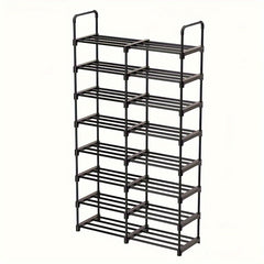 1pc Single Row Shoe Rack Stackable Shoe Storage for Closet Bedroom