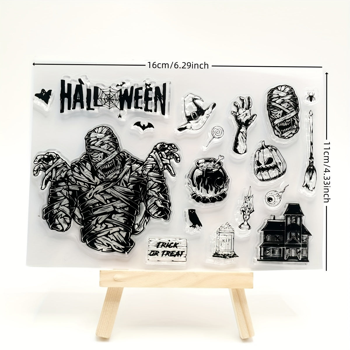 Halloween Zombie Silicone Stamp for DIY Painting