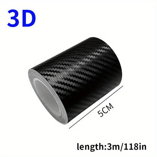 Carbon Fiber Door Sill Strip Bright Matte Car Decoration Sticker