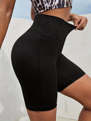 Seamless Hip Lifting Yoga Shorts Stretchy Leggings Women's Activewear