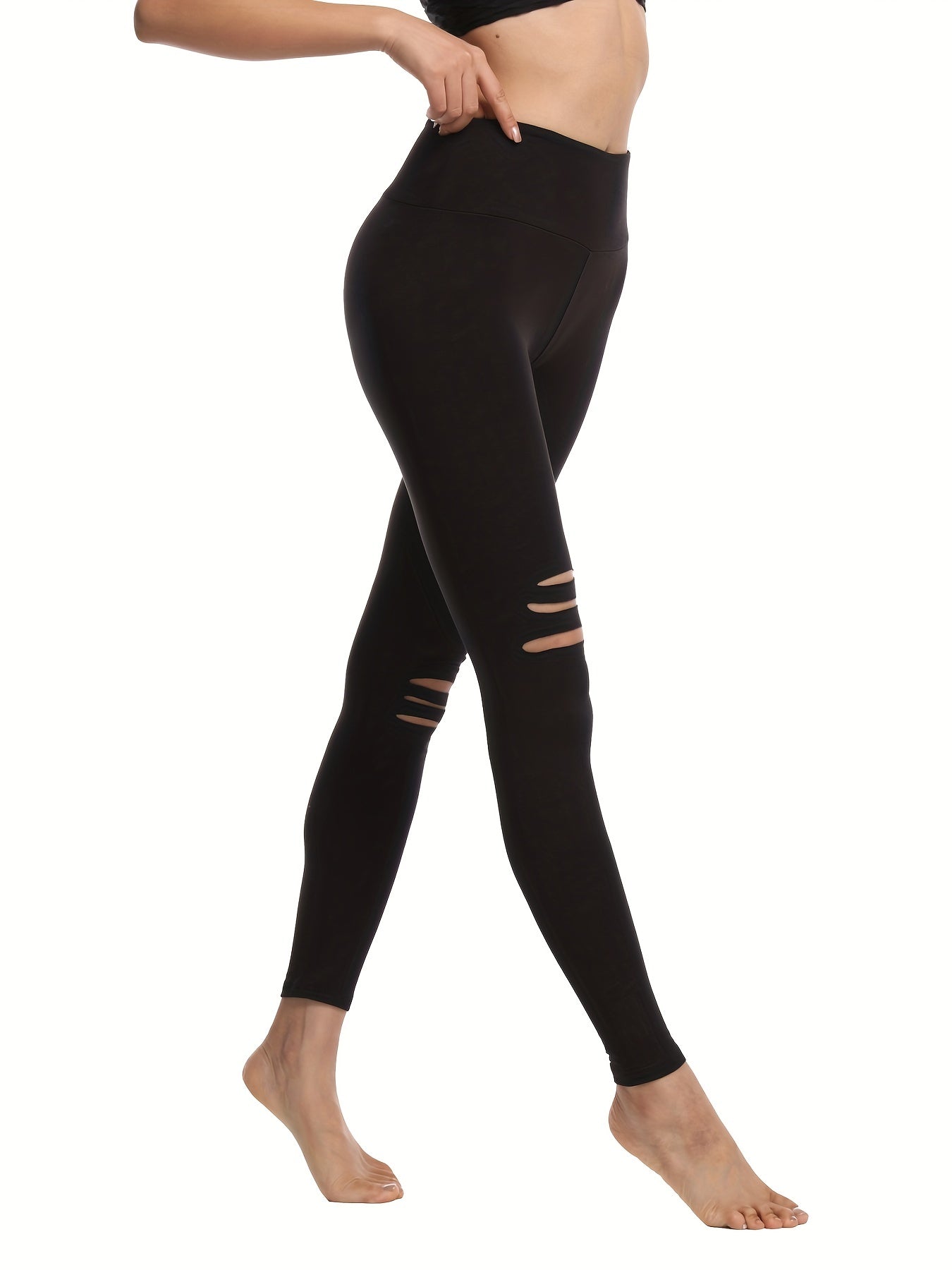 Women's Hollow Out Yoga Leggings for Sports and Fitness