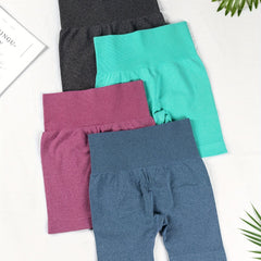 4 Pcs Seamless Butt lifting Shorts Stretchy Fitness Workout Gym Shorts