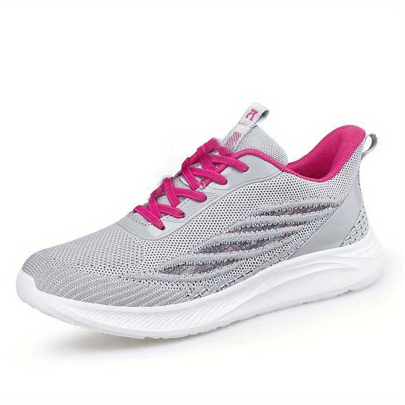 Solid Platform Sneaker Lace Up Low Round Toe Non slip Trainers