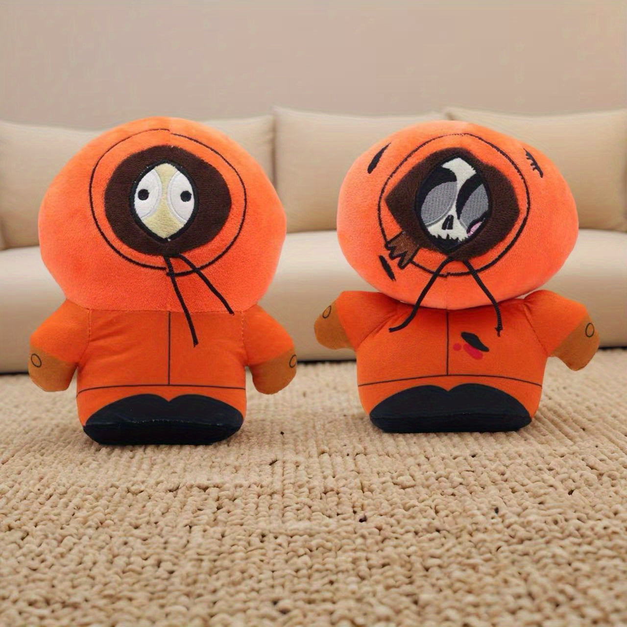 Adorable Cartoon Plush Dolls Mixed Animal Toys, Soft Fluffy Material