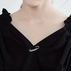 3pcs Rhinestone Brooch Safety Pin for Girls
