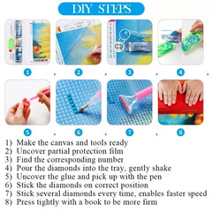 Diamond Painting Full Art Kits Embroidery With Rhinestones