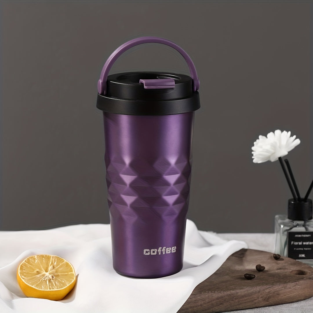 500ml Water Bottle With Lid Portable Tumbler Coffee Mug