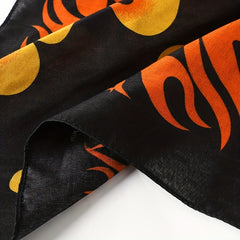 Flame Pattern Men's Square Scarf