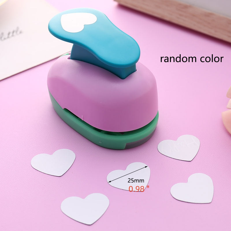 1pc Heart Hole Paper Punch DIY Embossing Device Random Scrapbooking Card Making