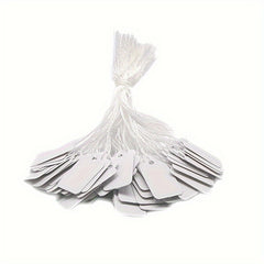 100pcs Writable String Tags for Pricing, Gift, Jewelry, Clothing, Yard Supplies