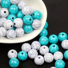 100pcs 8mm Turquoise Gemstone Beads Natural Stone Beads
