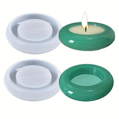 Resin Mold Oval Tealight Candle Holder Epoxy Silicone Molds DIY