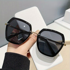 Large Polygon Sunglasses UV400 Sun Shades for Driving Beach Travel
