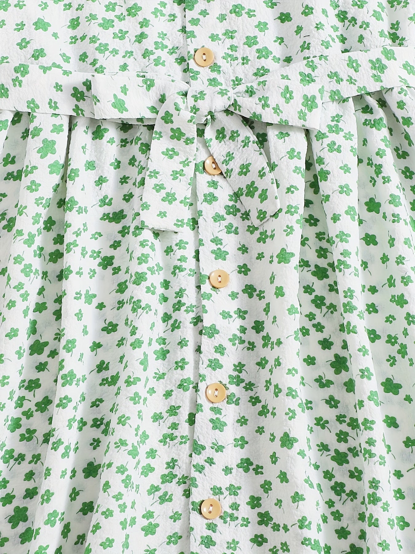 Girls' Sleeveless Floral Jumpsuit High Waist Summer Romper