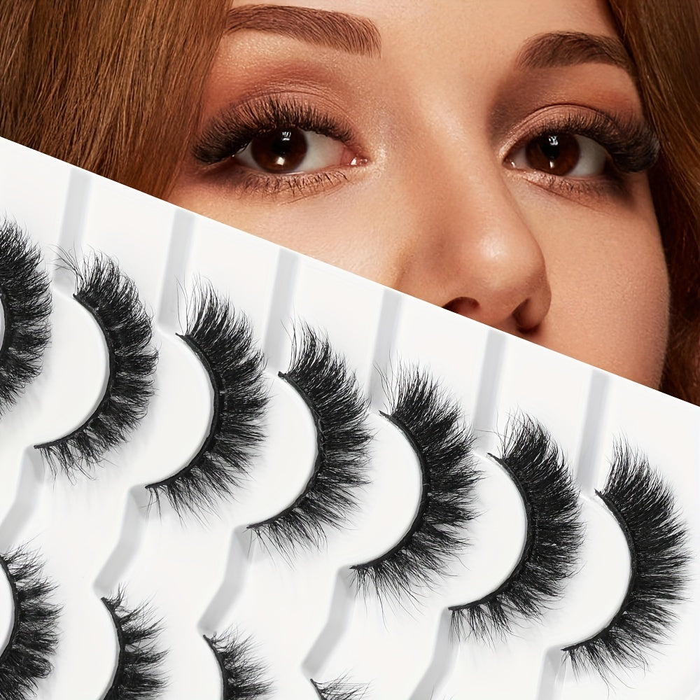 7 Pairs Thick & Curling False Eyelashes Extensions