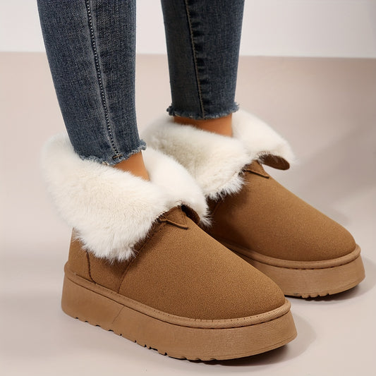 Women's Non slip Thickened Medium Tube Snow Boots
