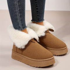 Women's Non slip Thickened Medium Tube Snow Boots