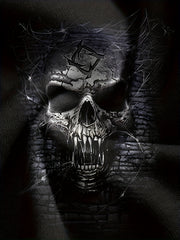 Skull 3D Print Men's Long Sleeve Tee Autumn Mens Clothing