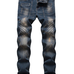 Men's Skinny Denim Jeans with Cool Designs