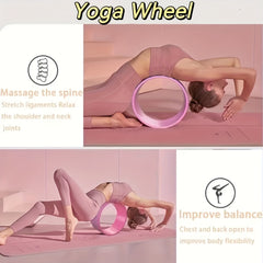 Yoga Fitness Auxiliary Wheel 3D Yoga Wheel for Back & Shoulder Stretching