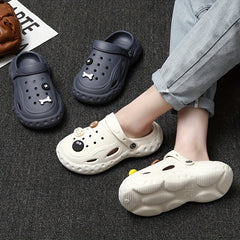 Women's Cartoon Pattern Slides Soft Beach Shoes