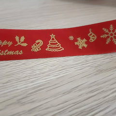 5m Christmas Gift Ribbons Hot Stamping DIY Decoration