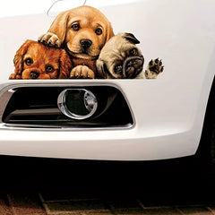 Creative Puppy Dog Car Sticker Waterproof Scratch Cover Decal