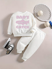 Baby Boy Fish Graphic Sweatshirt Pants Set Kids Clothes