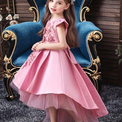 High Low Trail Princess Dress for Girls