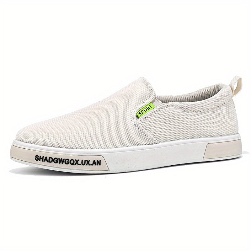 Men's Canvas Slip-On Sneakers Comfortable Breathable Shoes