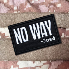 No Way Morale Patches w/ Hook & Loop for Caps Vests Backpacks