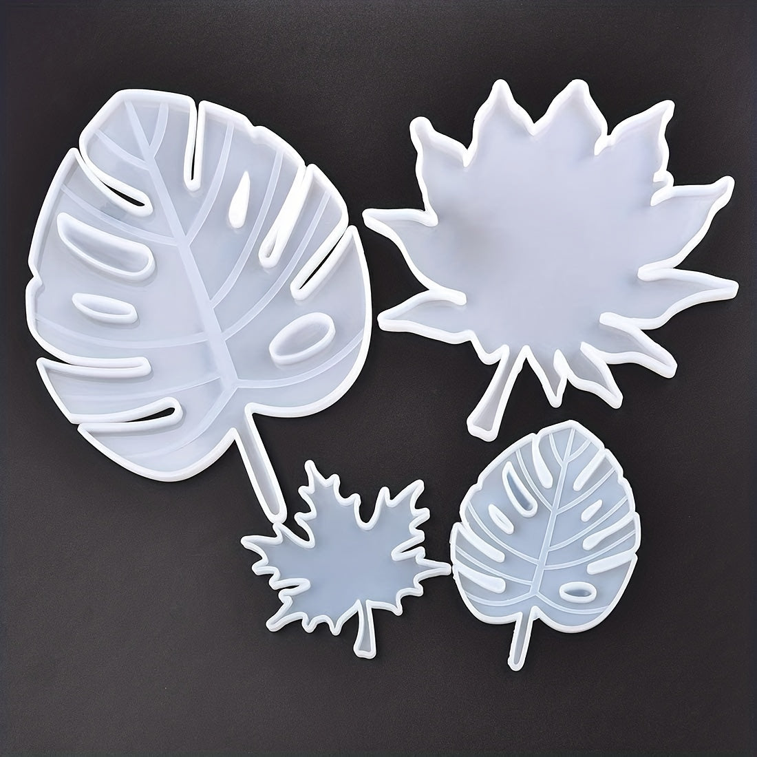 Tropical Palm Leaves Crystal Epoxy Resin Coaster Mat Silicone Mold