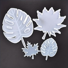 Tropical Palm Leaves Crystal Epoxy Resin Coaster Mat Silicone Mold