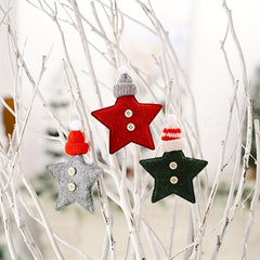Star Wall Hanging Knitted Hat Pendant Christmas Tree Ornaments