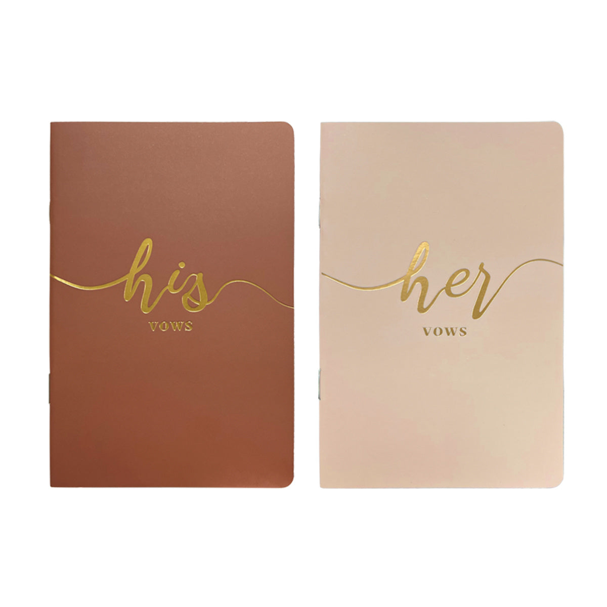 2pcs Vow Books Wedding Bride And Groom 15 X 10 Navy Wedding Supplies