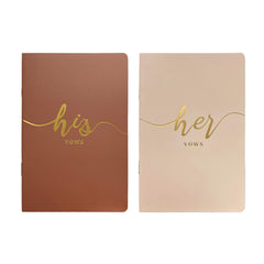 2pcs Vow Books Wedding Bride And Groom 15 X 10 Navy Wedding Supplies