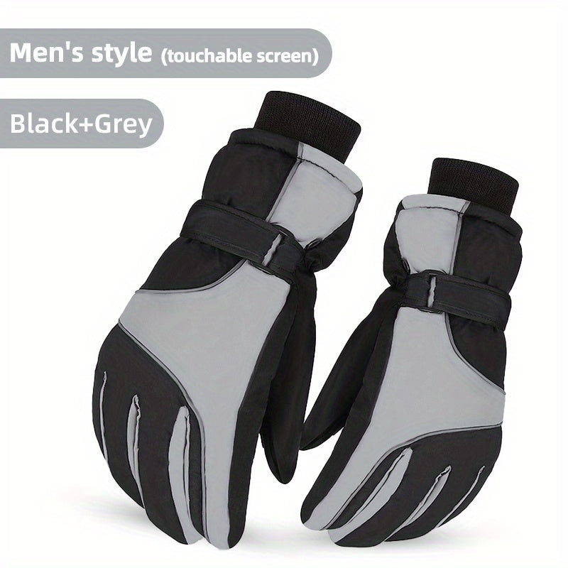 Winter Thermal Full Finger Gloves for Skiing Cycling