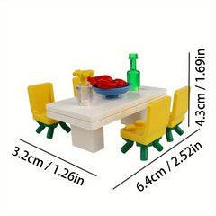 Stacking Blocks Dining Table Model Ornaments