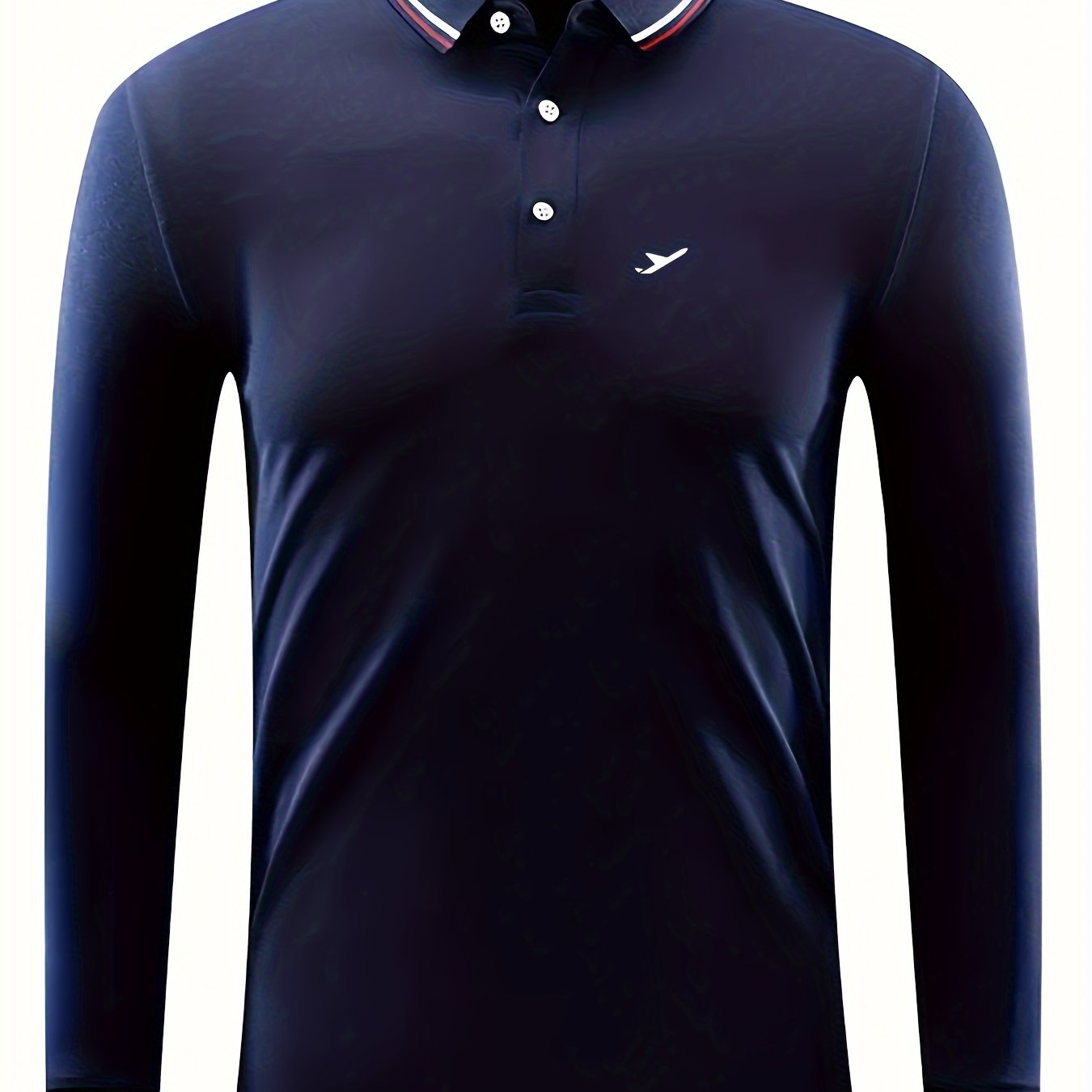 Mens Golf Shirt Plane Pattern Print Short Sleeve Breathable Top