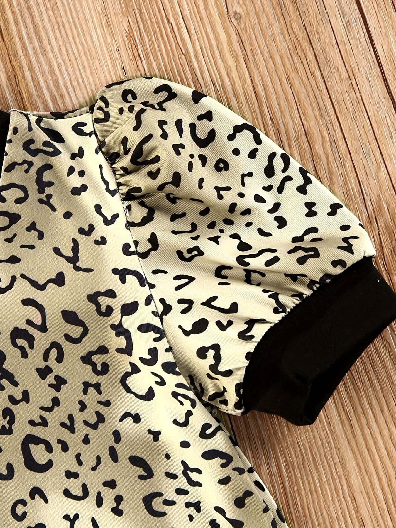 Baby Girls Leopard Print Dress Short Sleeve Summer Dresses