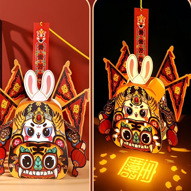 Year Of The Rabbit Paper Lamp Handcraft Projection Lamp