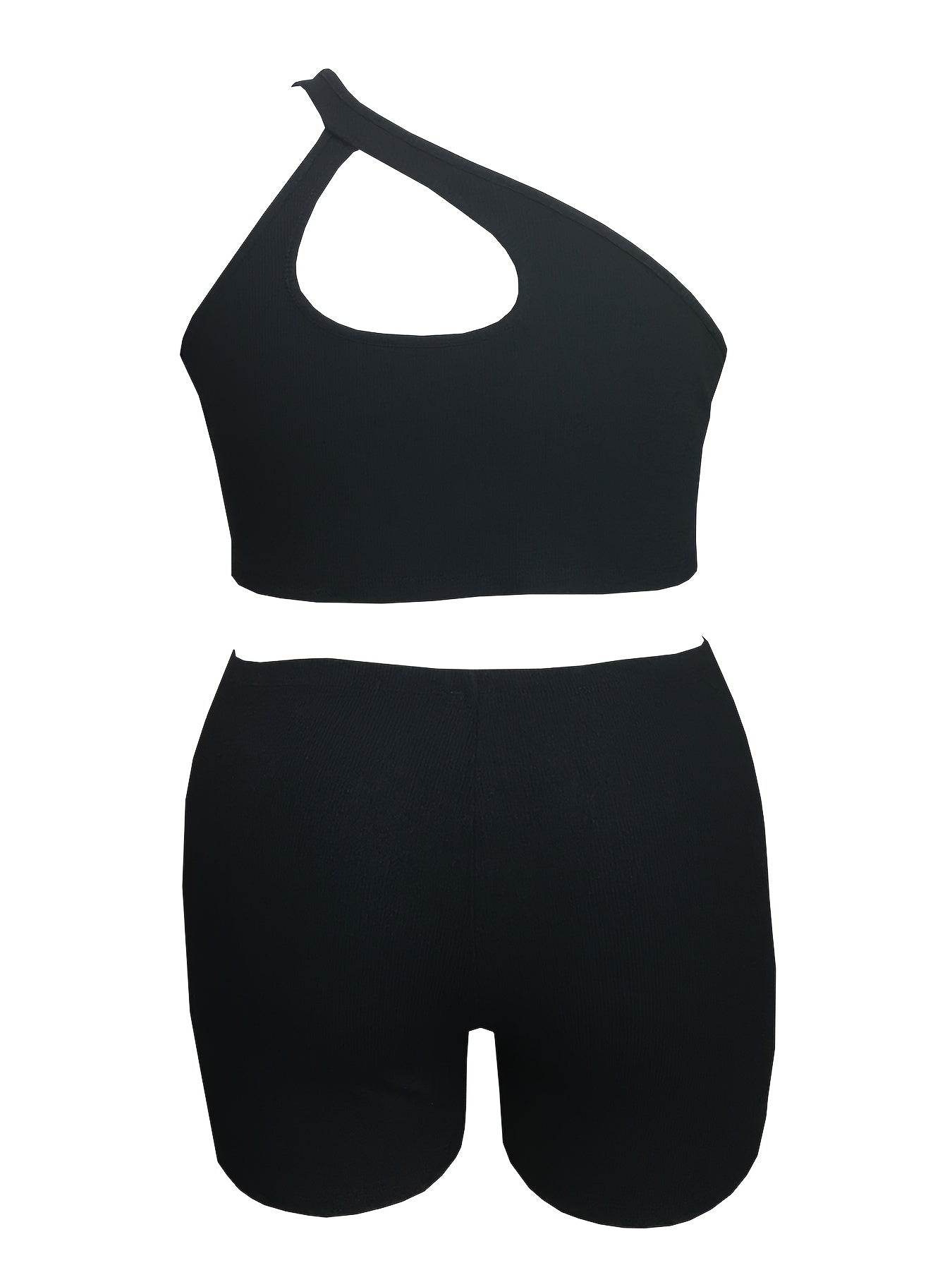 Ribbed Cut Out Sports Outfit Set