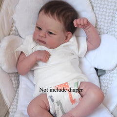 18in Soft Cloth Body Reborn Baby Doll Girl Princess Toy for Kids Dress Up