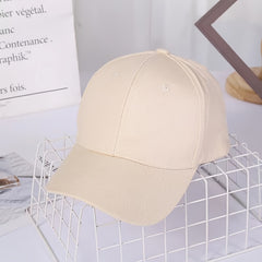 Solid Baseball Cap Blank Cap Couple Peaked Hat For Men And Women