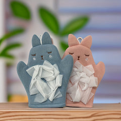 Double Sided Bath Glove Towel Soft Rubbing Mud for Bathing